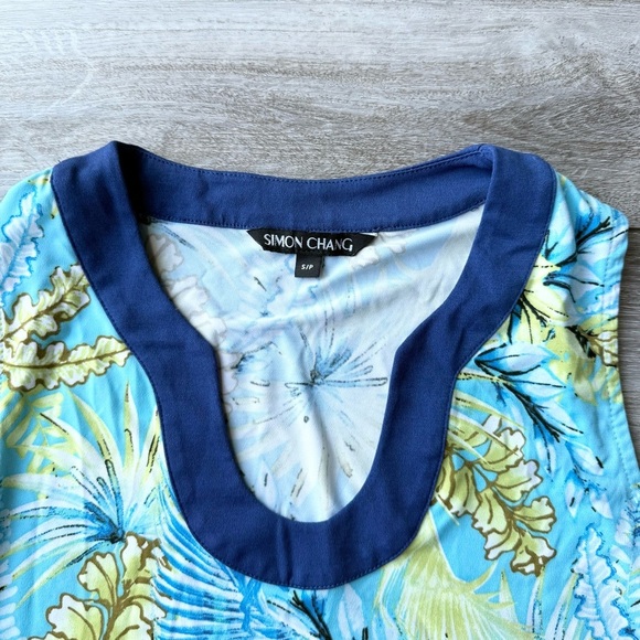 Simon Chang Sleeveless Tunic Jersey Dress - Picture 7 of 14